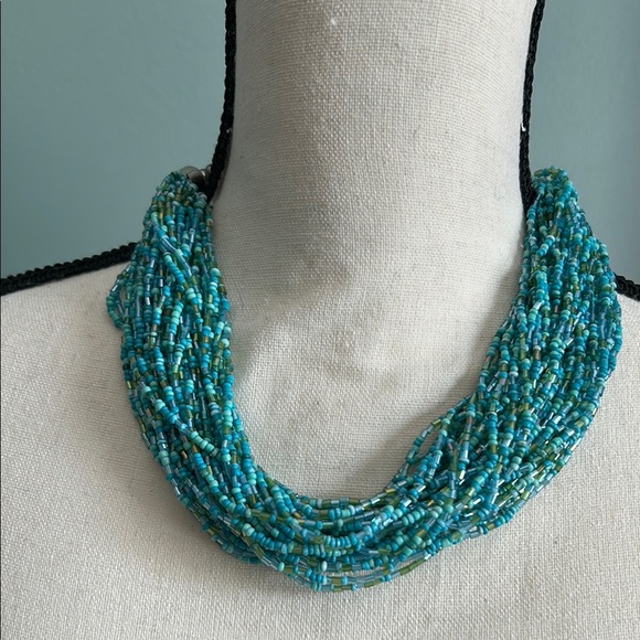 Turquoise Beaded Necklace - Picture 1 of 6